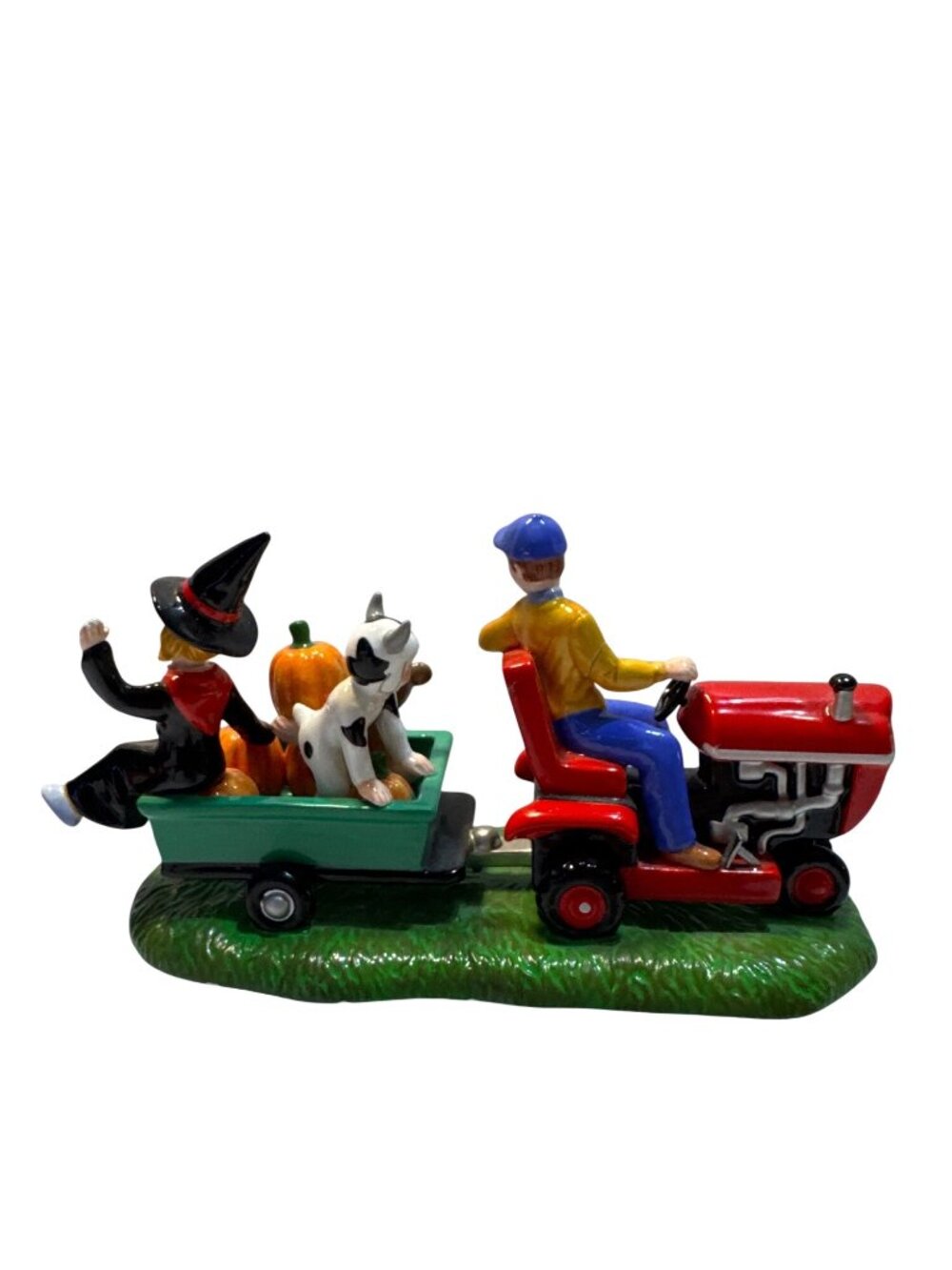 Halloween Collectible Figurine Department 56 Ceramic Gathering Pumpkins Scene - Picture 5 of 12